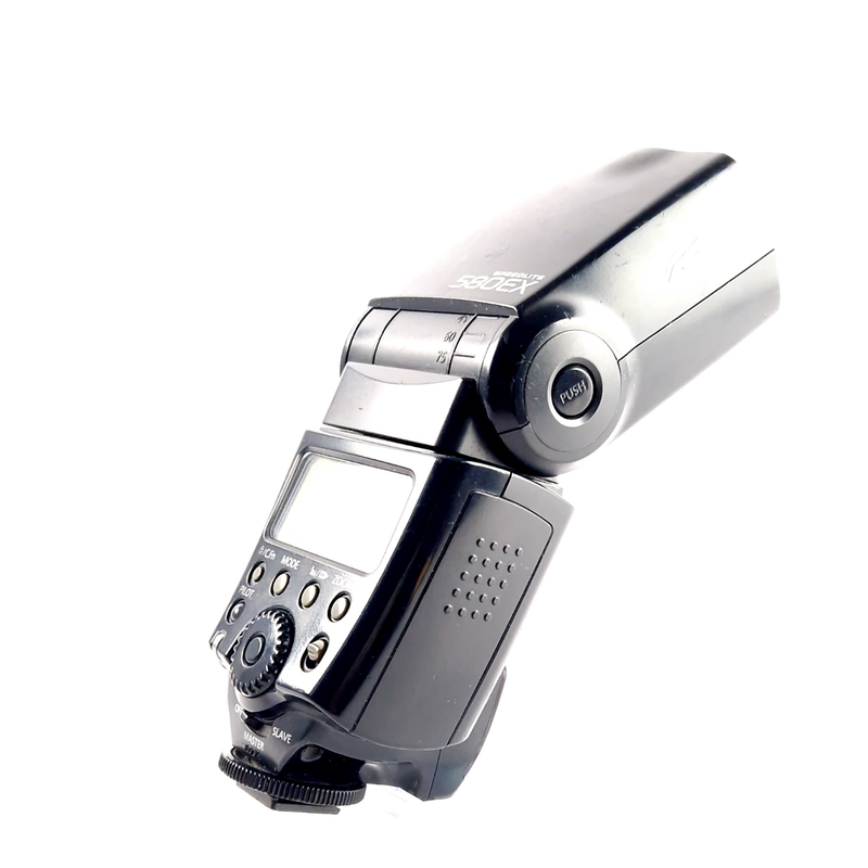 Canon, Speedlite, 580EX, Flitser, Zwart/Black, Incl. Hoesje | In Nette Staat