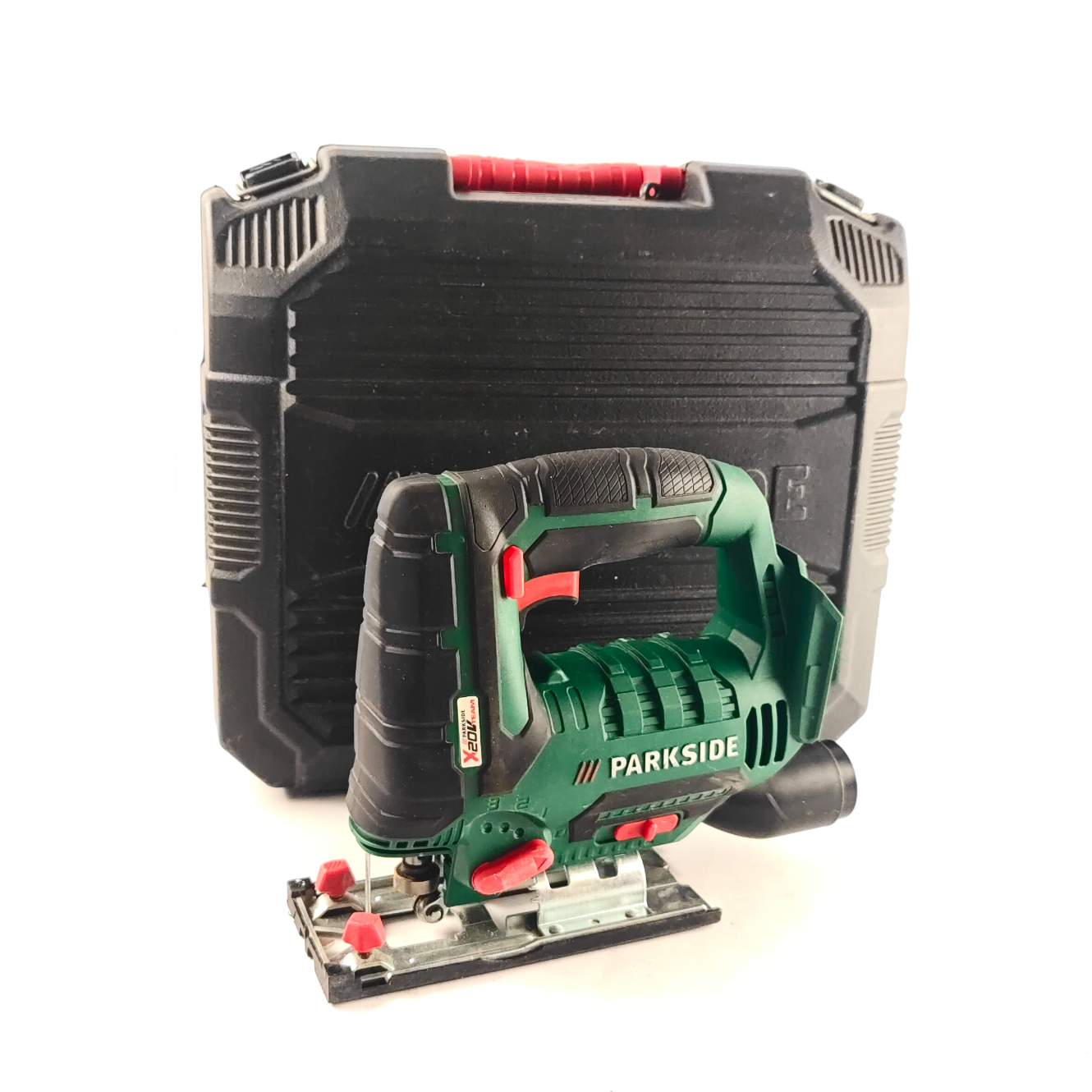 Parkside PSTDA 20 A2 Accu Decupeeraag, 20Volt, Excl. Accu, Excl. lader, Groen/Green, Incl. Koffer | In Nette Staat