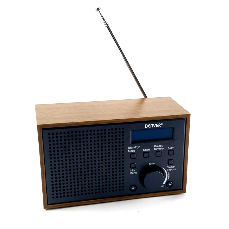 Denver DAB-46DARK DAB Radio, Compleet Krasvrij!, Op Batterijen En Netstroom | Zo Goed Als Nieuw