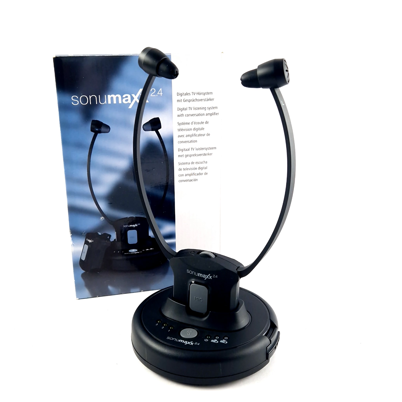 SonuMaxx 2.4 TV Luister Hulp, Black/Zwart | Nieuw Uit Doos