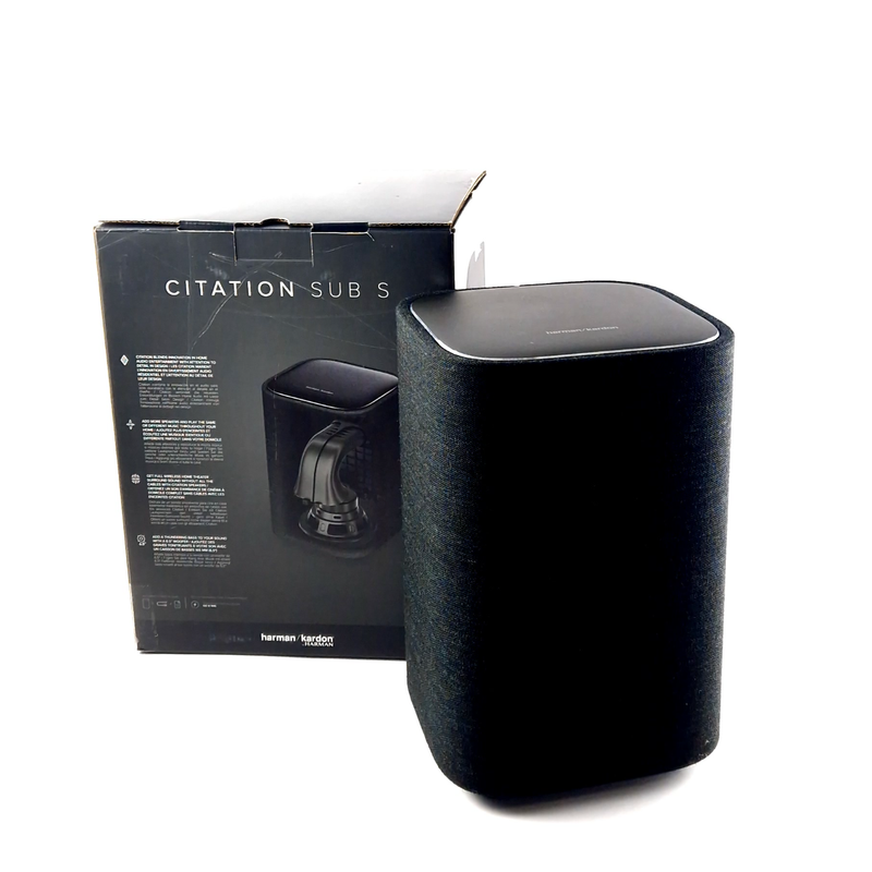 Harman Kardon Citation Sub S Black/Zwart, Incl. Doos | Zo Goed Als Nieuw
