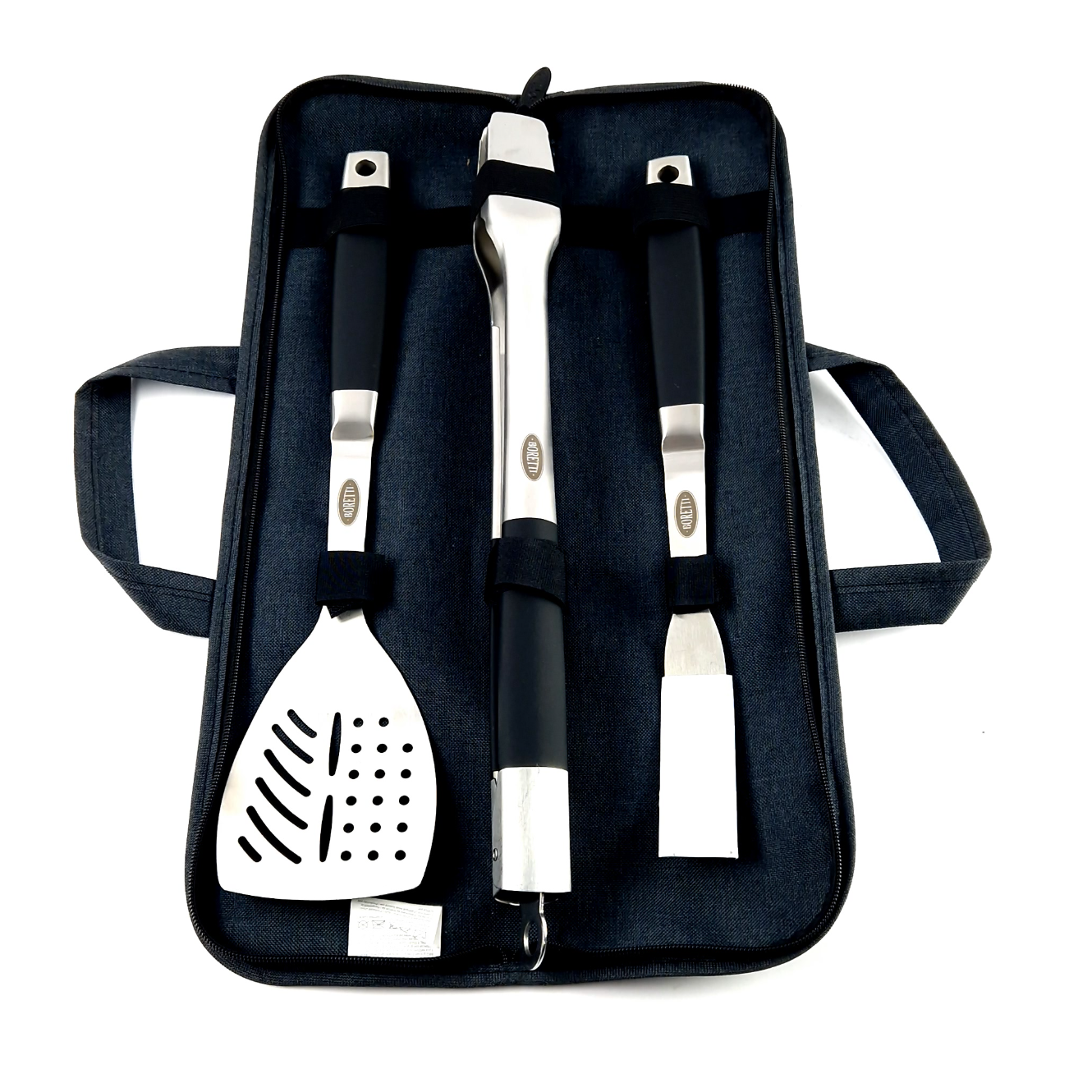 Boretti BBQ Grill Set 3 Delig, Incl. Tasje | Nieuw In Tas