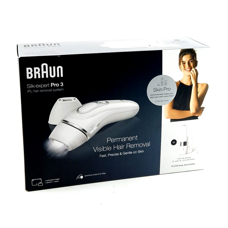 Braun Silk expert Pro 3, Ontharings apparaat, Wit/White, Incl. Doos | Nieuw in Doos Braun Silk expert Pro 3, Ontharings apparaat, Wit/White, Incl. Doos | Nieuw in Doos