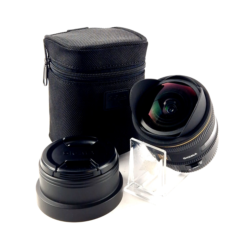 Sigma 10mm f/2.8 EX DC HSM Diagonaal Fisheye Lens,  Geschikt voor Sony A, Black/Zwart,  Incl. Lenskapjes | In Nette Staat