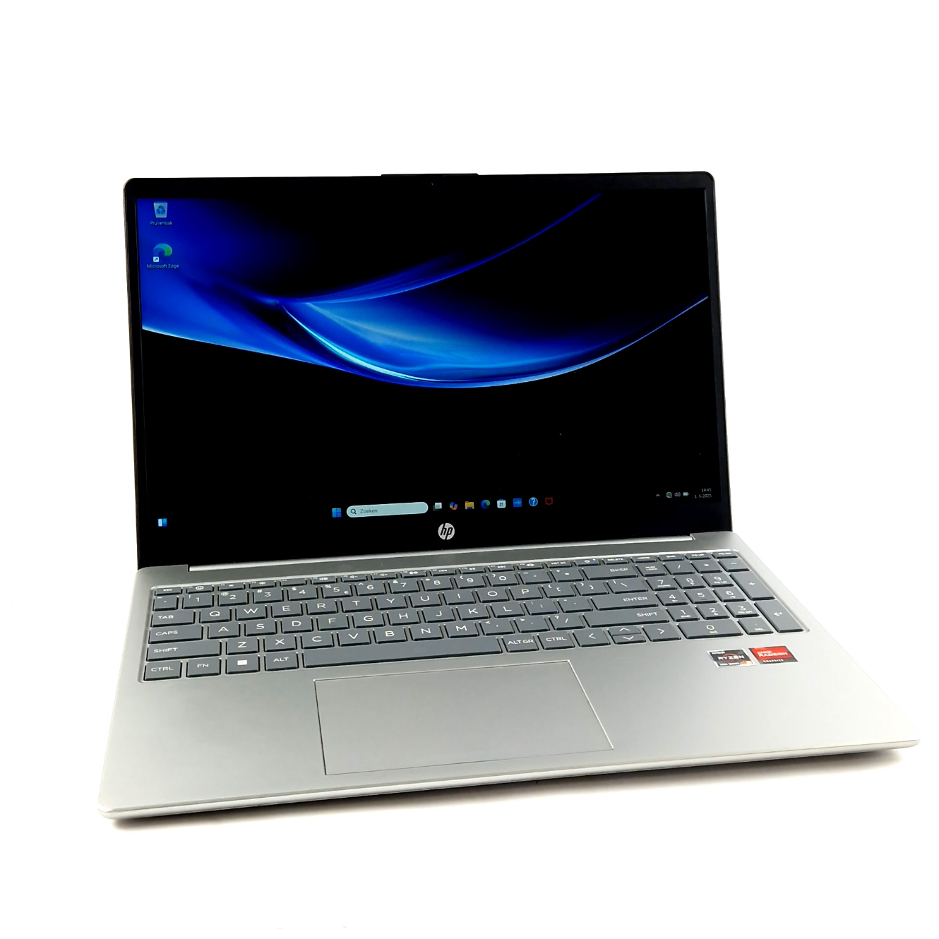 HP 15-fc0755nd, Laptop,  AMD Ryzen 5 7520U, 16GB DDR 5, 512GB SSD, Zilver/Silver | In Nette Staat