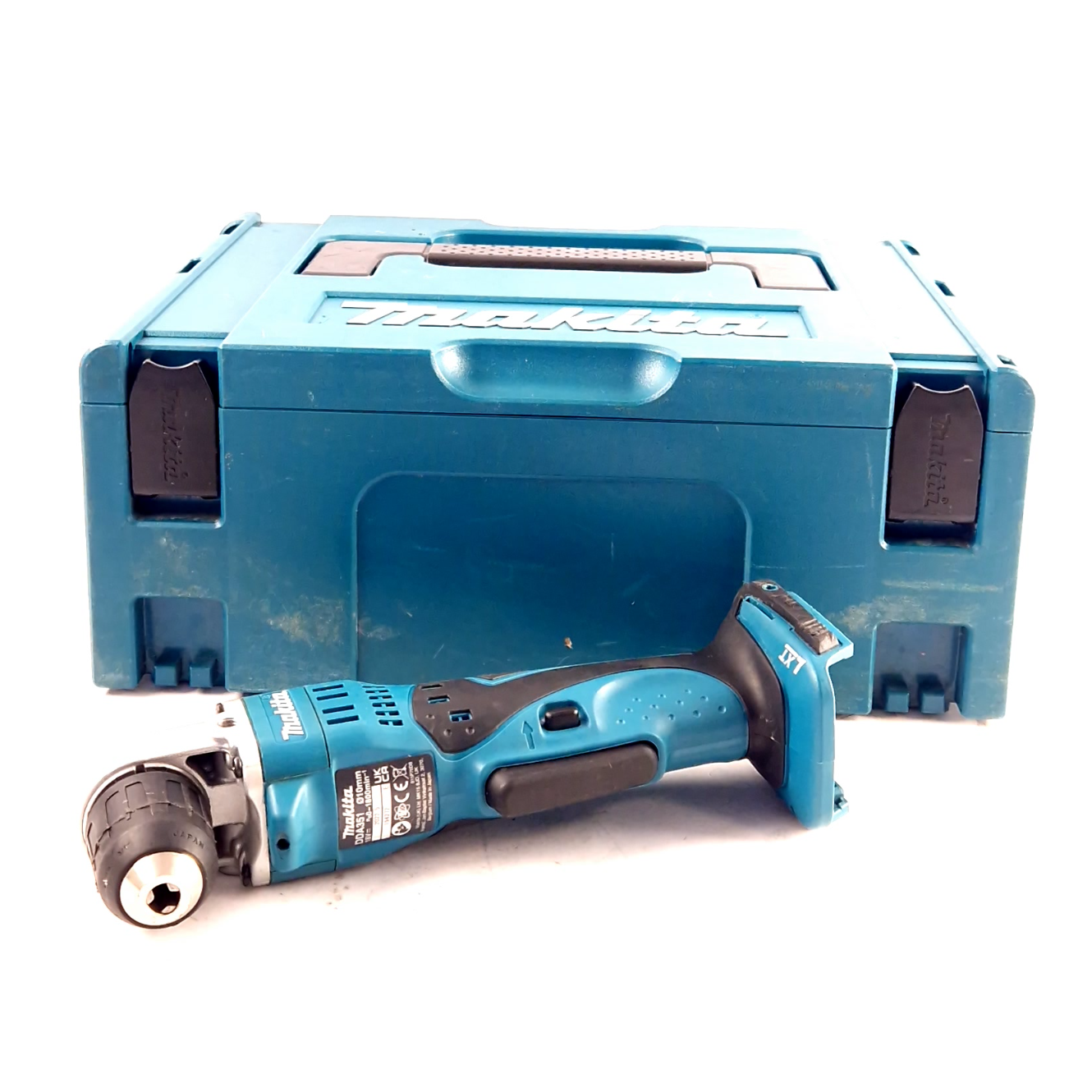 Makita DDA351 Haakse Boormachine, Excl. Accu, Excl. Lader, incl. Koffer, Blue/Blauw | In Nette Staat