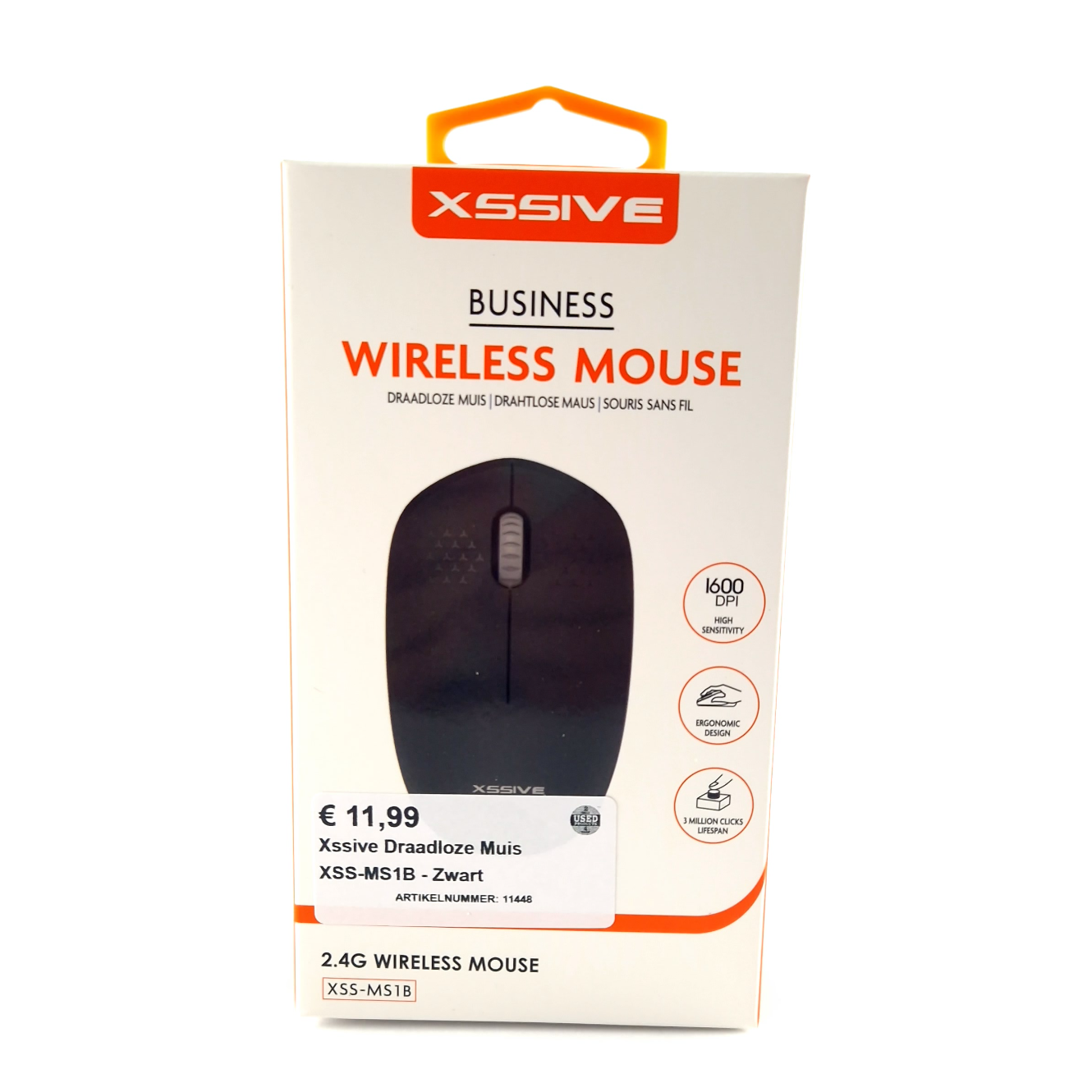 Xssive Draadloze Muis XSS-MS1B - Zwart