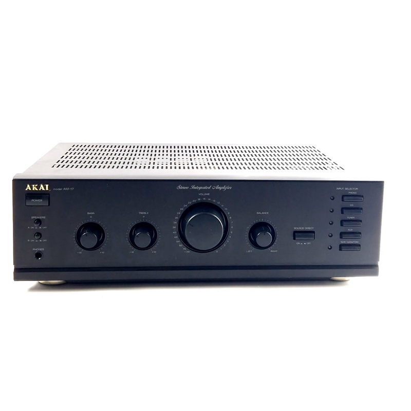 Akai AM-17 Versterker, Amplefier, 35Watt Per kanaal, 16Ohm, Black/Zwart, Excl. Afstandsbediening | In Nette Staat