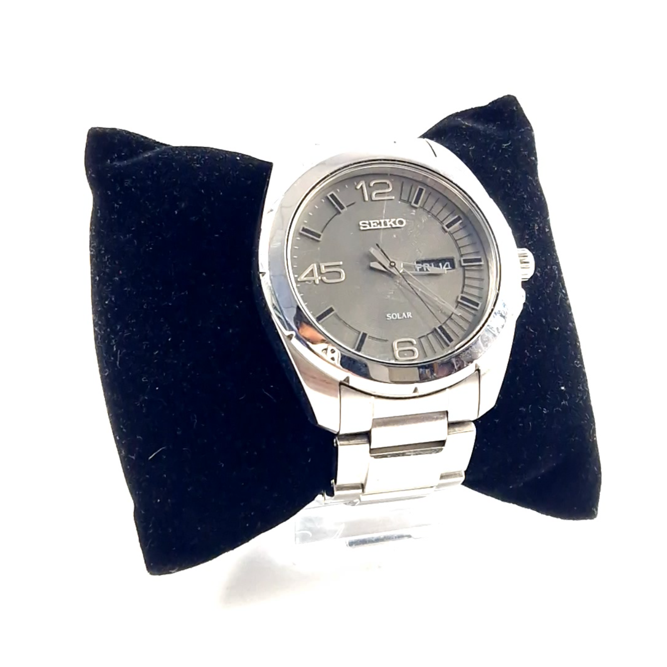 Seiko, V158-0AK0, Heren Horloge, Solar, Stainless Steel, Zilver/Silver | Incl. Garantie