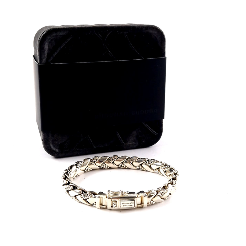 Buddha To Buddha George texture, 20CM Maat E, Zilver/Silver, Incl. Doosje | In Nette Staat