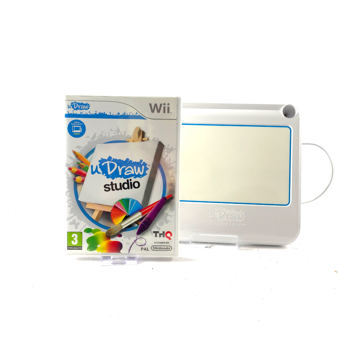 Nintendo Wii uDraw GameTablet [uDraw Studio], Incl. Tablet, Incl. Game, White/Wit | In Nette Staat