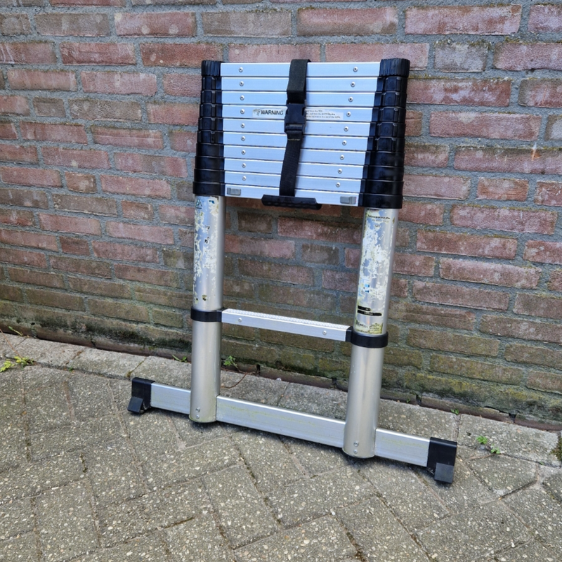 Telescoopladder, 11 Treden, Max 150Kg | In Nette Staat