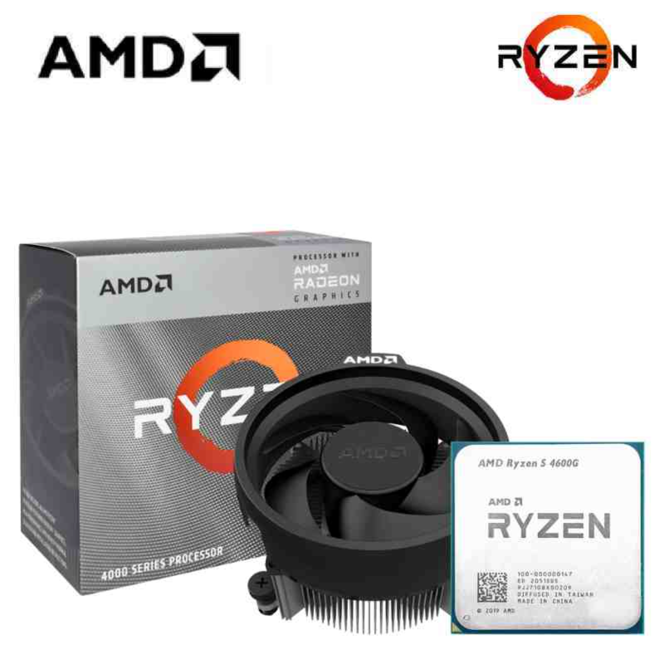 AMD Ryzen 5 4600G, Processor, 3.7 GHz, Zilver/Zilver, | Nieuw In Doos