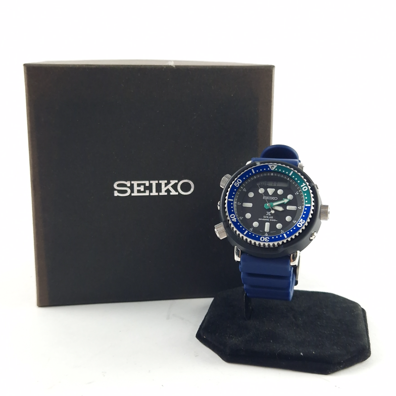 Seiko HS851-00A0 Prospex Solar 200M Analog Digital Diver Special Edition Arnie SNJ039,Saffier, Incl. Doosje, Blue/Blauw | Zo Goed Als Nieuw