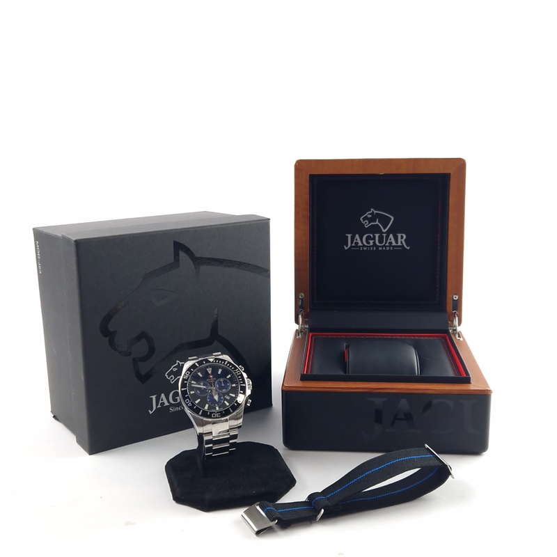 Jaguar J861 Herenhorloge Chronograaf, Swiss Made, Quartz, Saffierglas, Incl. Doosje | In Nette Staat