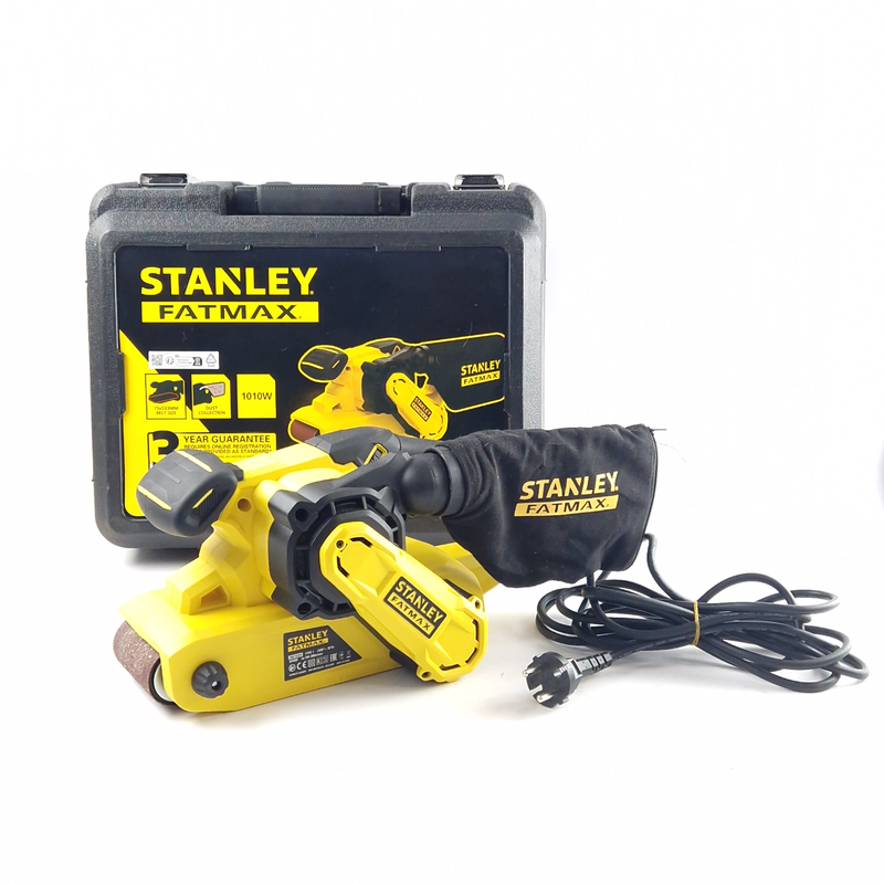 Stanley fmew204, Bandschuurmachine Yellow/Geel, Incl. Koffer | In Nette Staat