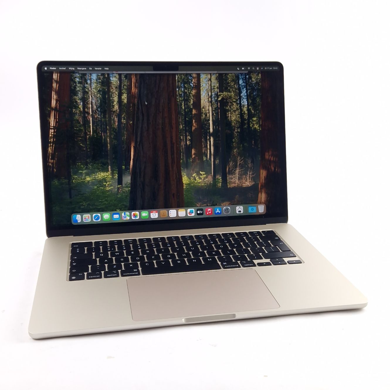 Apple, Macbook Air 2023, Laptop, M2, 15- Inch, 8GB DDR4, 256GB SSD, 41 Batterijcycli | In Nette Staat