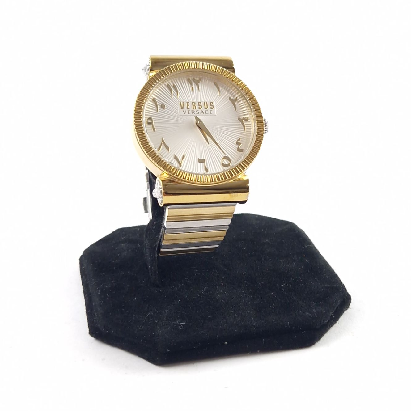 Versus Versace, VSP1V1419, Dames Horloge, Arabic Dial 40MM, 3 ATM Goud/Gold, Incl Extra Schakels | In Nette Staat
