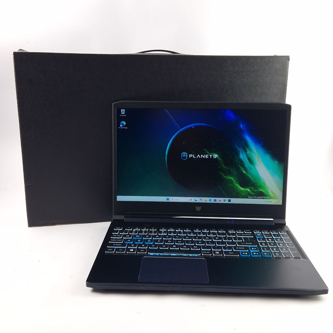 Accer Predator Triton 300 N20C3, i7-11800H, 16GB DDR4, 512GB SSD, Nvidea GeForce TRX 3060 6GB, Black/Zwart, Incl. Bon Met Garantie T/M 25-01-2026, Incl. Doos | In Nette Staat