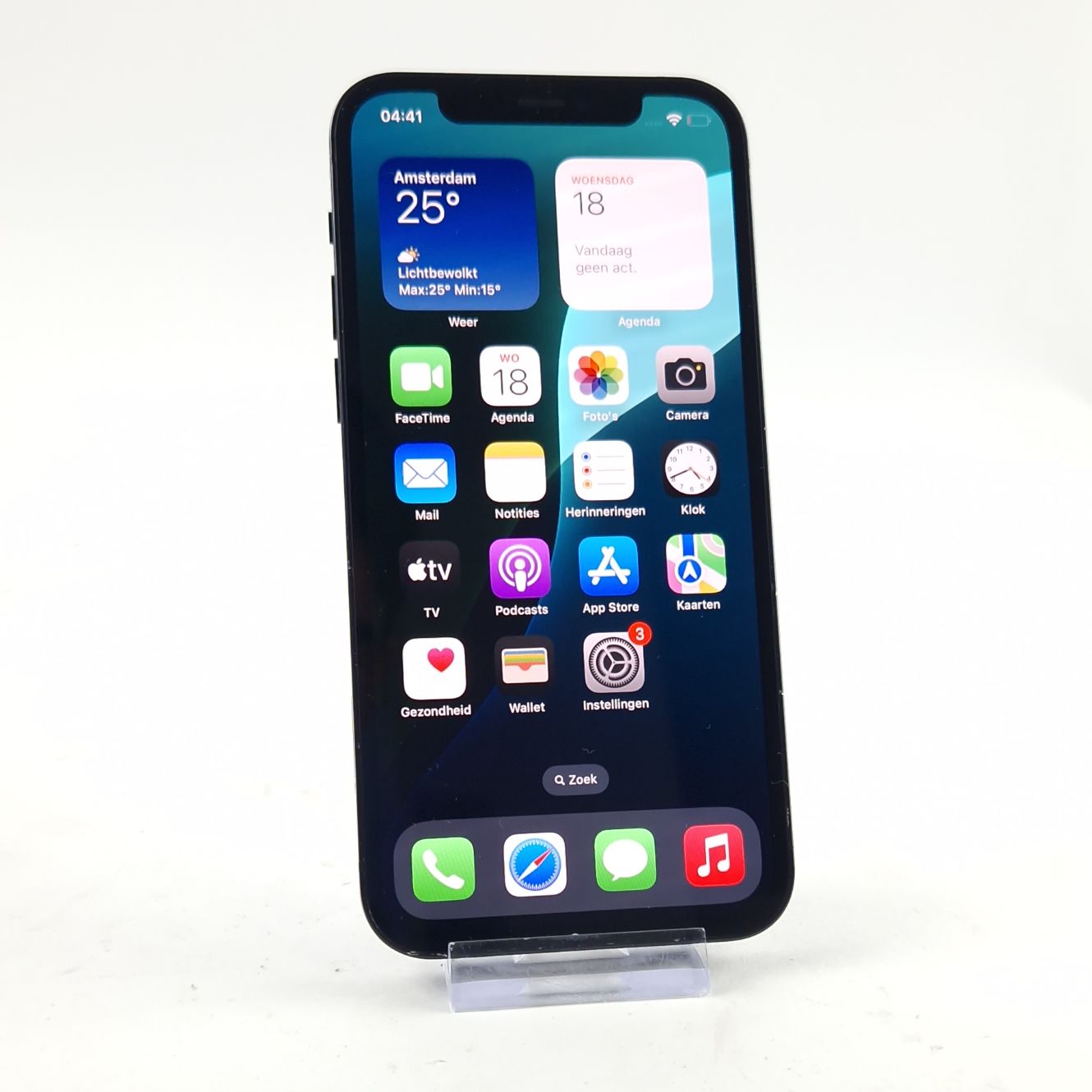 Apple iPhone 12 64GB Black/Zwart Incl. Nieuw Scherm, Incl. 100 Procent Batterijcapaciteit | In Nette Staat