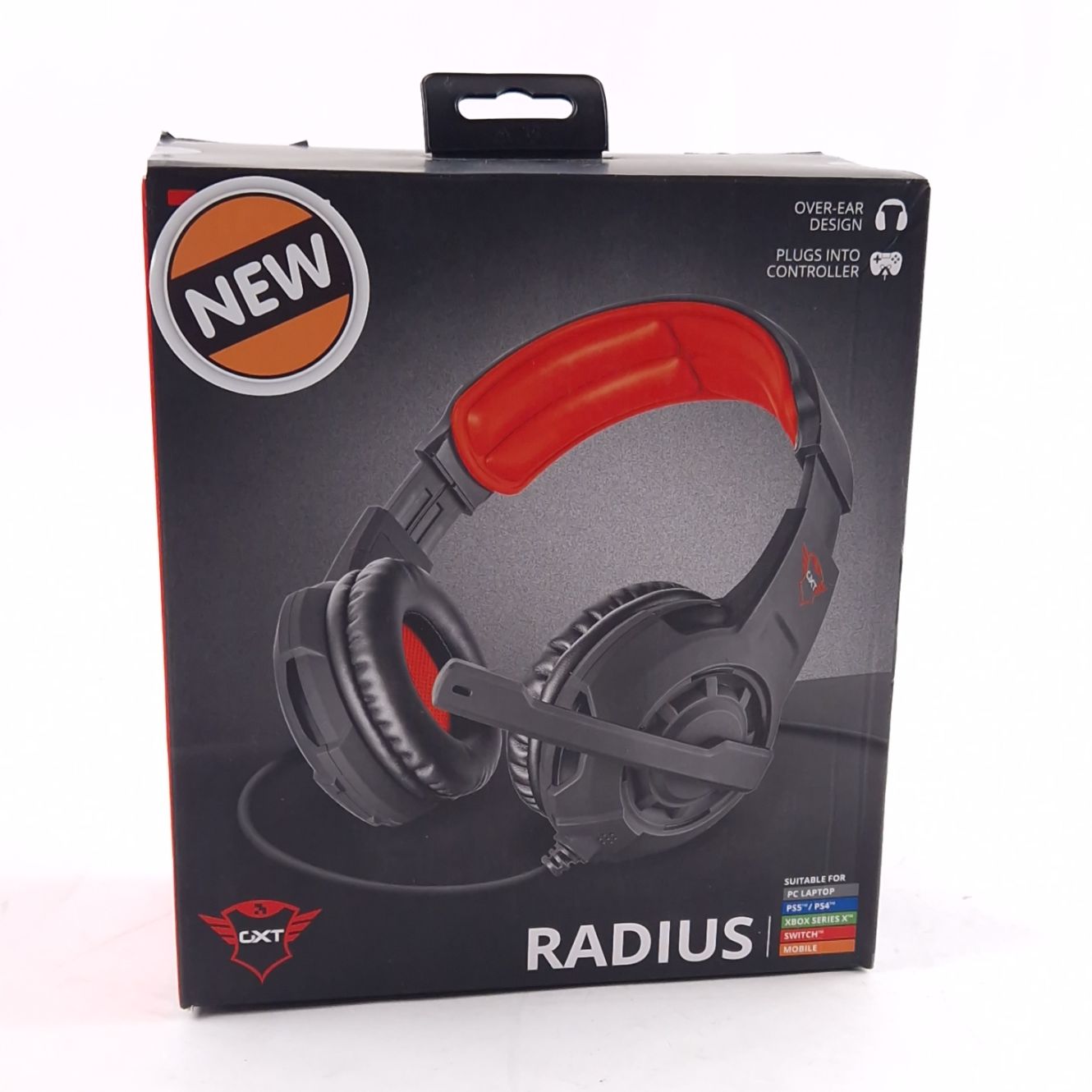 Trust GXT 310 Radius, Koptelefoon Bedraad, Aux, Met Microfoon, Red/Rood | Nieuwe In Seal