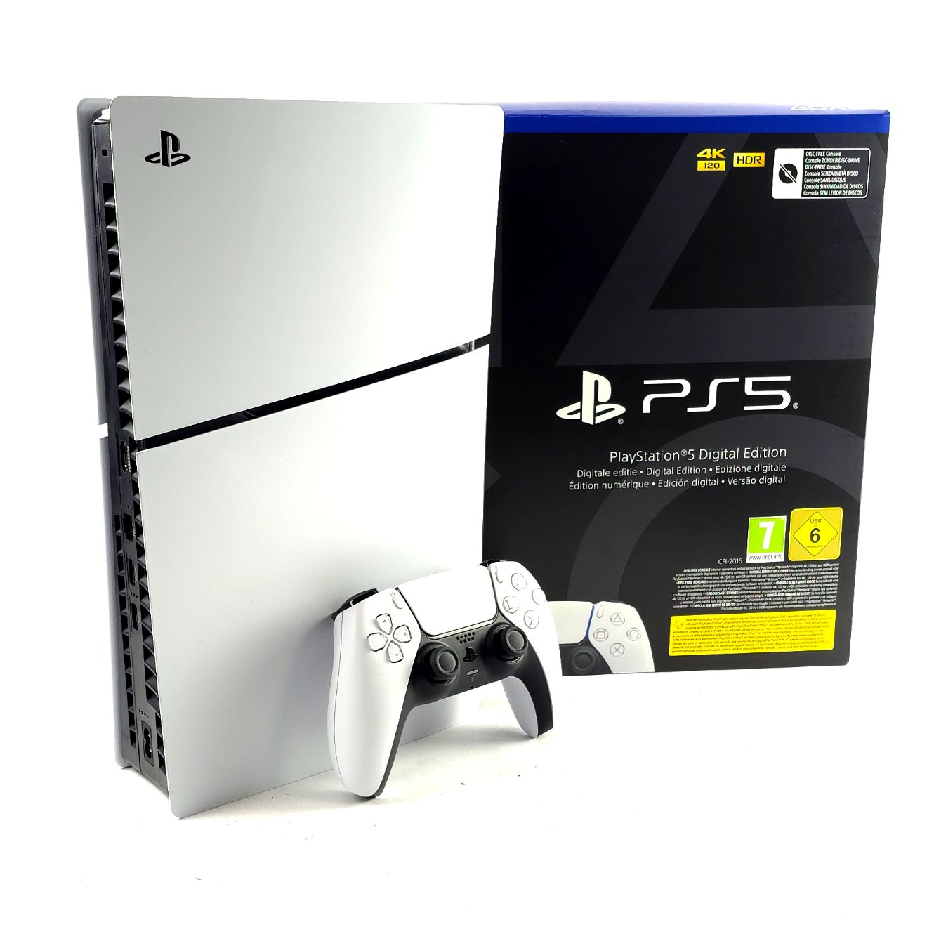 Sony Playstation 5 Slim Digital, White/Wit, Incl. Controller, Incl. Doos | Zo Goed Als Nieuw