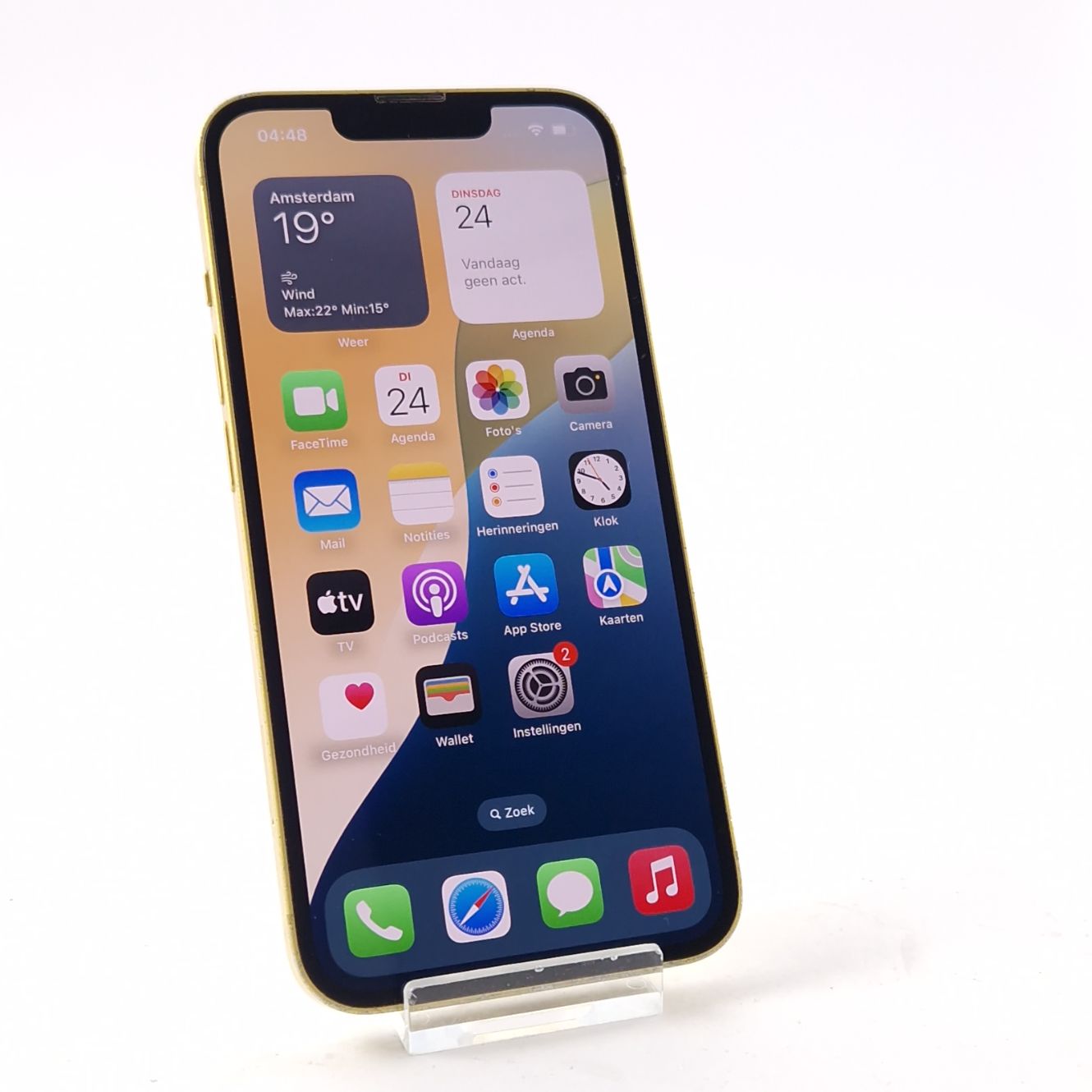 Apple iPhone 14, Smartphone, 6 GB, 128GB, Yellow/Geel, Krasvrij Scherm | In Nette Staat