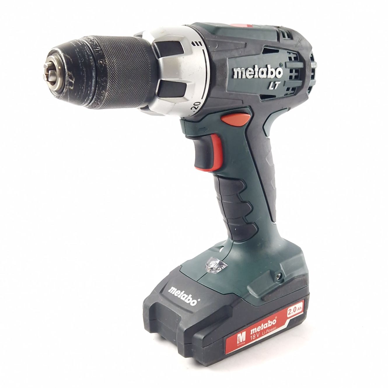 Metabo BS 18 LT, Boormachine, Groen/Green, Incl. 2x 2Ah Accu, Incl. Accu Lader, Incl. Koffer, Incl. Toebehoren | In Nette Staat