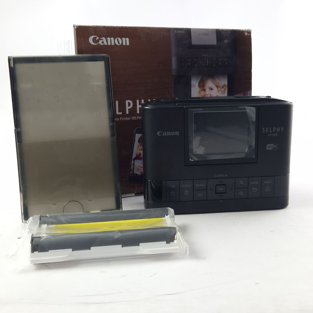 Canon Selphy CP1300 Fotoprinter, Black/Zwart, Incl. Doos | In Nette Staat
