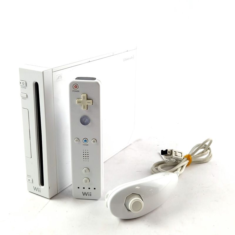 Nintendo Wii Console, Incl. Controller, Incl. Nunchuk, Incl. HDMI Adapter, White/Wit | Incl. Garantie