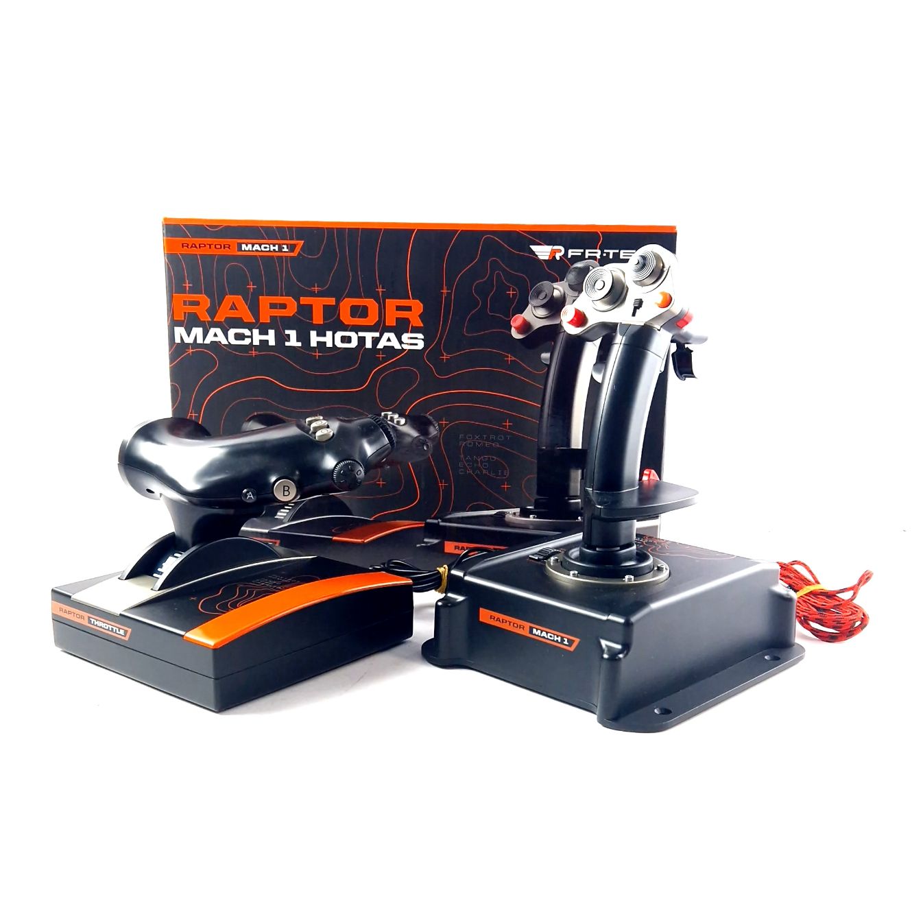 Raptor Mach 1 Hotas, Flight Simulator, PC, Incl. Bon Met garantie T/M28-03-2027, Black/Zwart, Incl. Doos | In Nette Staat
