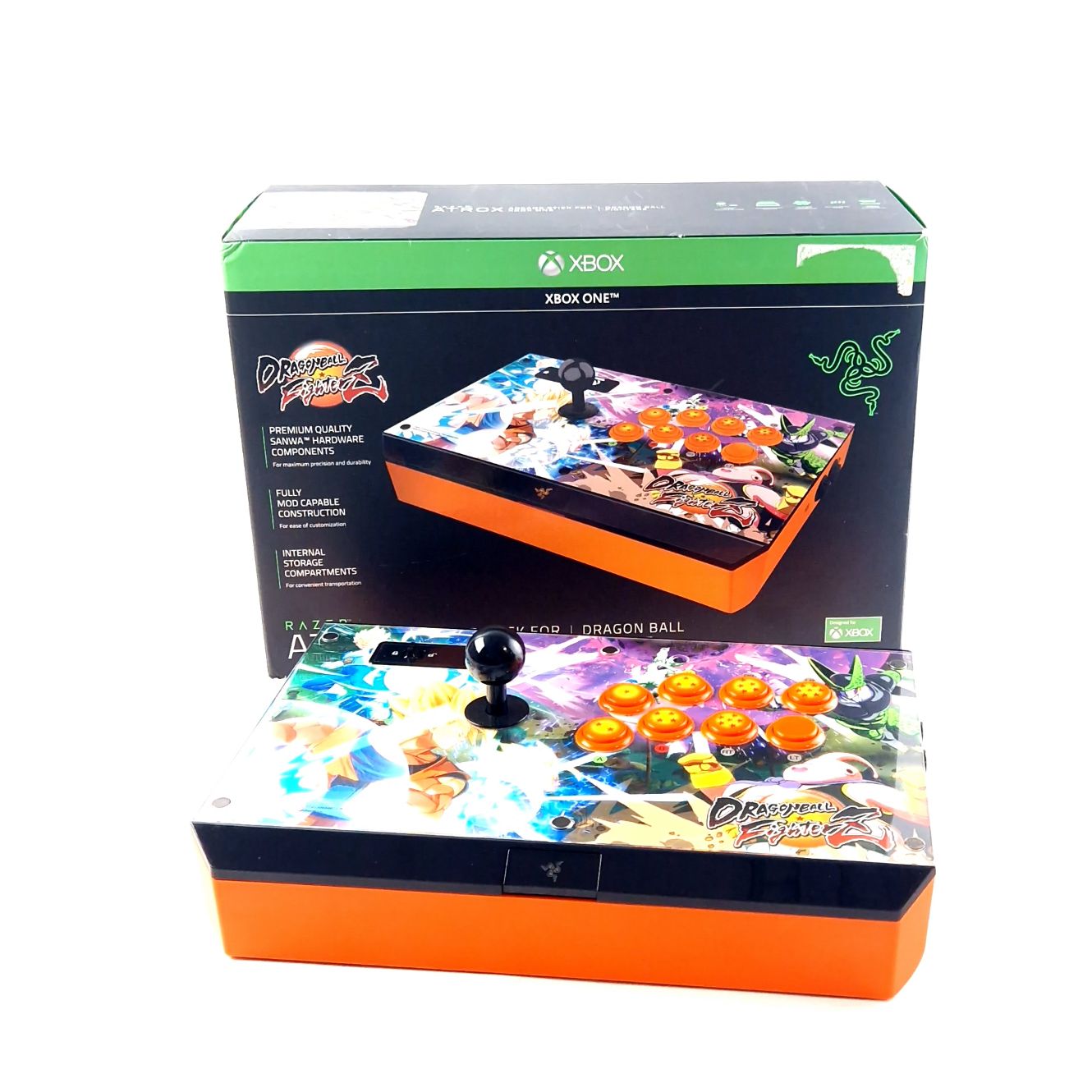 Razer Dragon Ball FighterZ Atrox Arcade Stick, Xbox One, Xbox Series, Oranje/ Orange, Incl. Doos | In Nette Staat