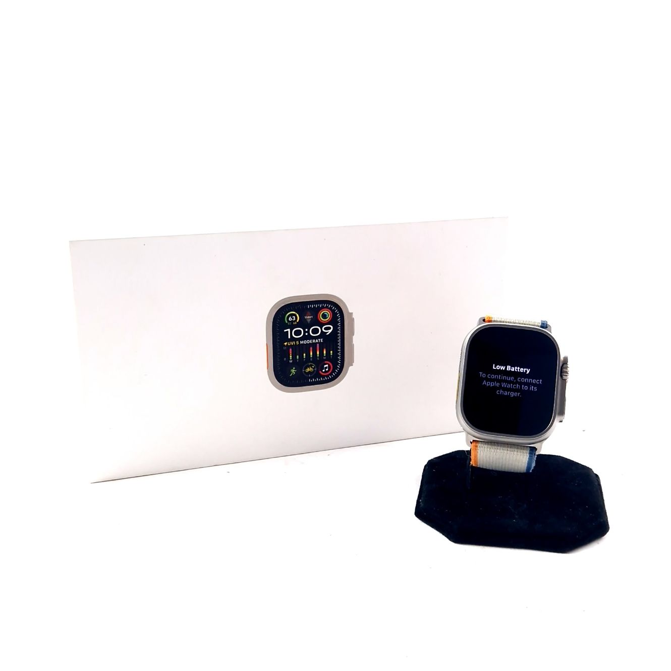 Apple Watch Ultra 2, Smartwatch, 49MM, Saffier Glas, Incl. Doos, Krasvrij Scherm 100 ?tterij Capaciteit | In Nette Staat