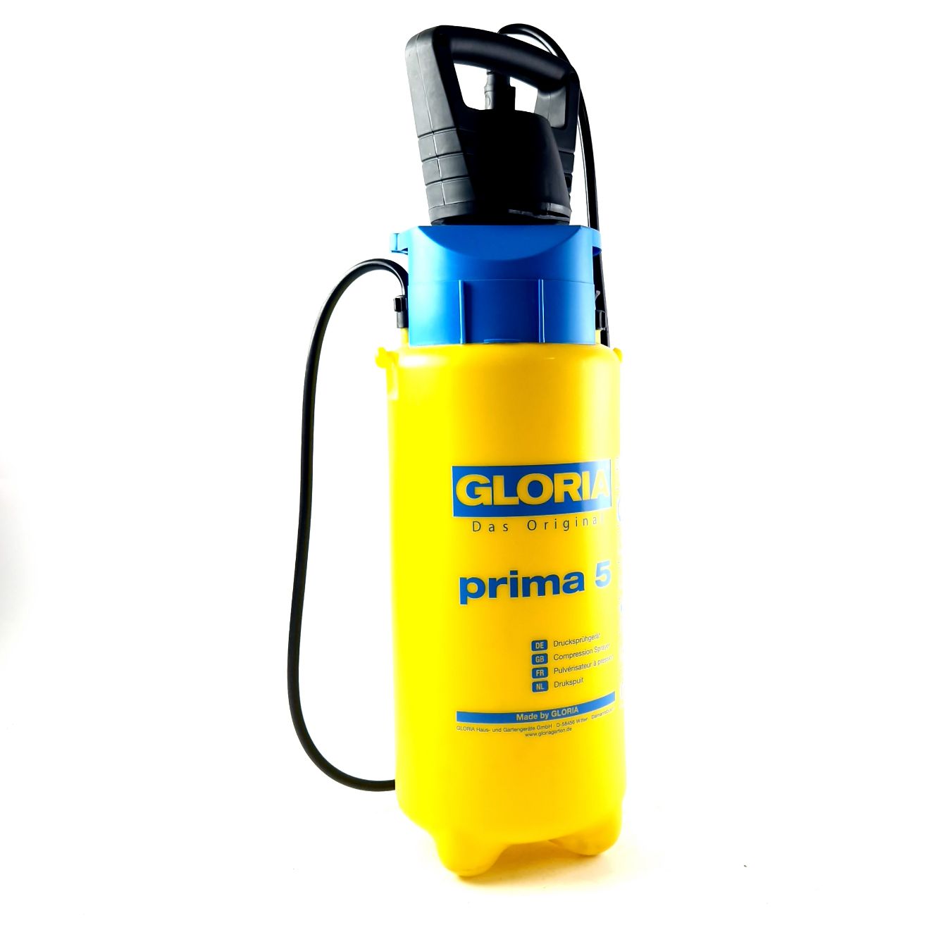 Gloria Auto Pump, Prima 5, Druikspuit, 5L, Geel/Yellow | In Nette Staat
