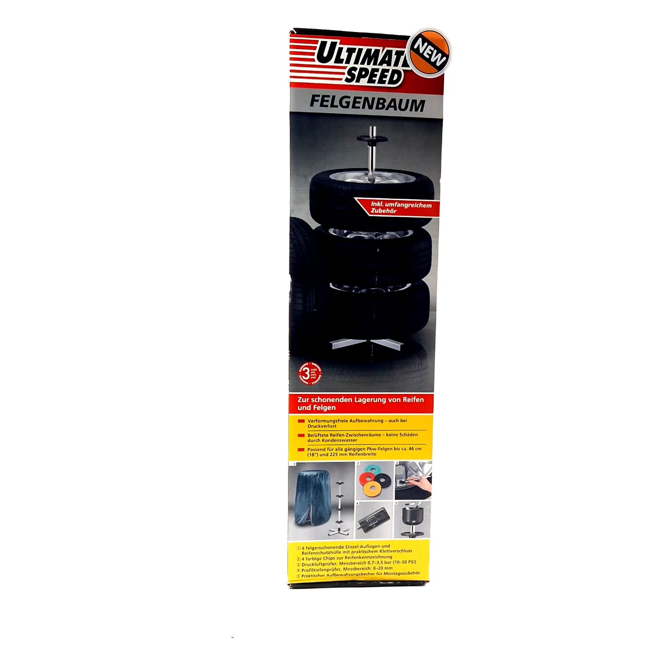 Ultimate Speed Velgenboom, Belgenboom, Incl. Hoes, Incl. Profiel Diepte Meter, Zilfer/Silfer | Nieuw In Seal