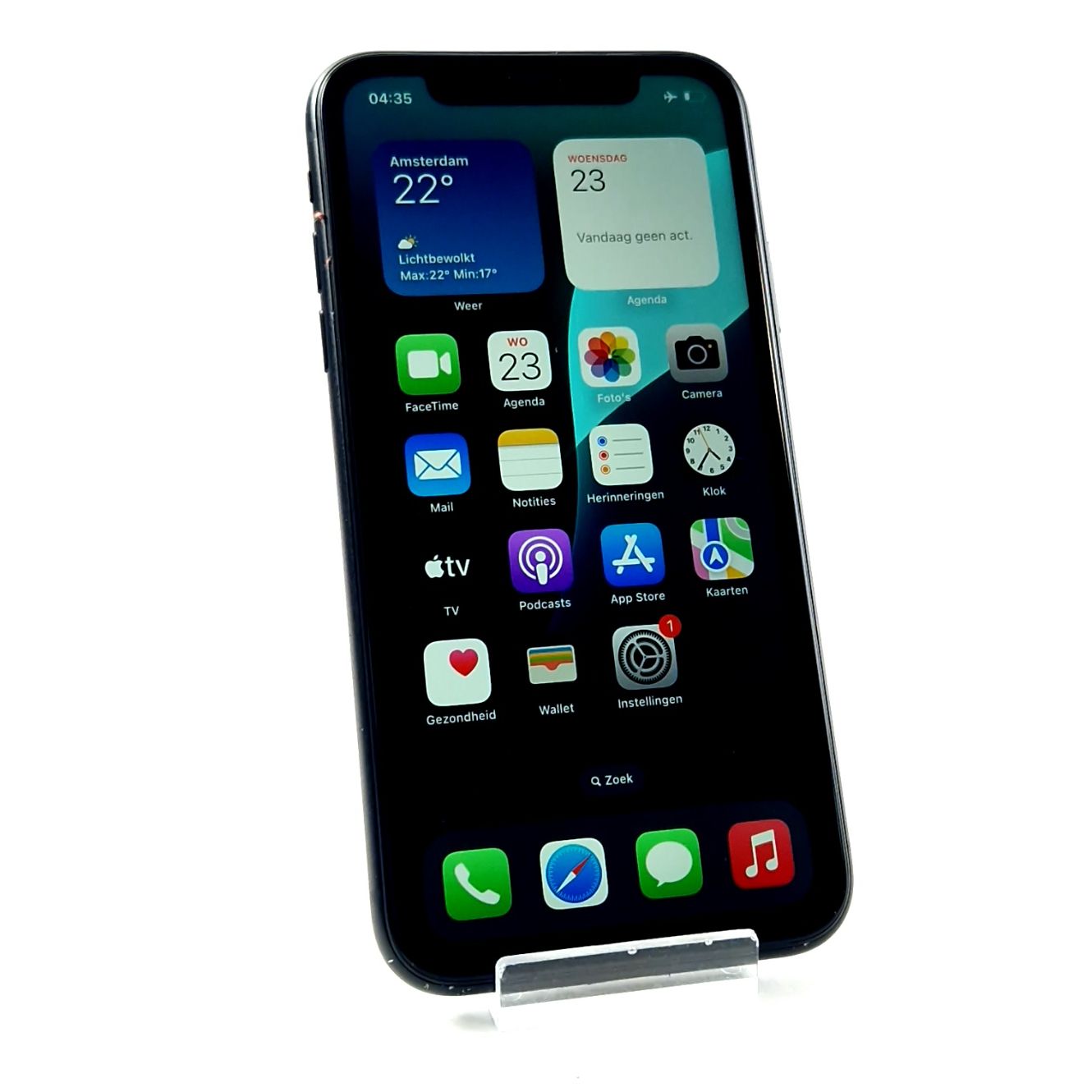 Apple iPhone XR, 3GB, 64GB, Black/Zwart, 100 Procent Batterijcapaciteit, Nieuw Krasvrij Scherm | In Nette Staat