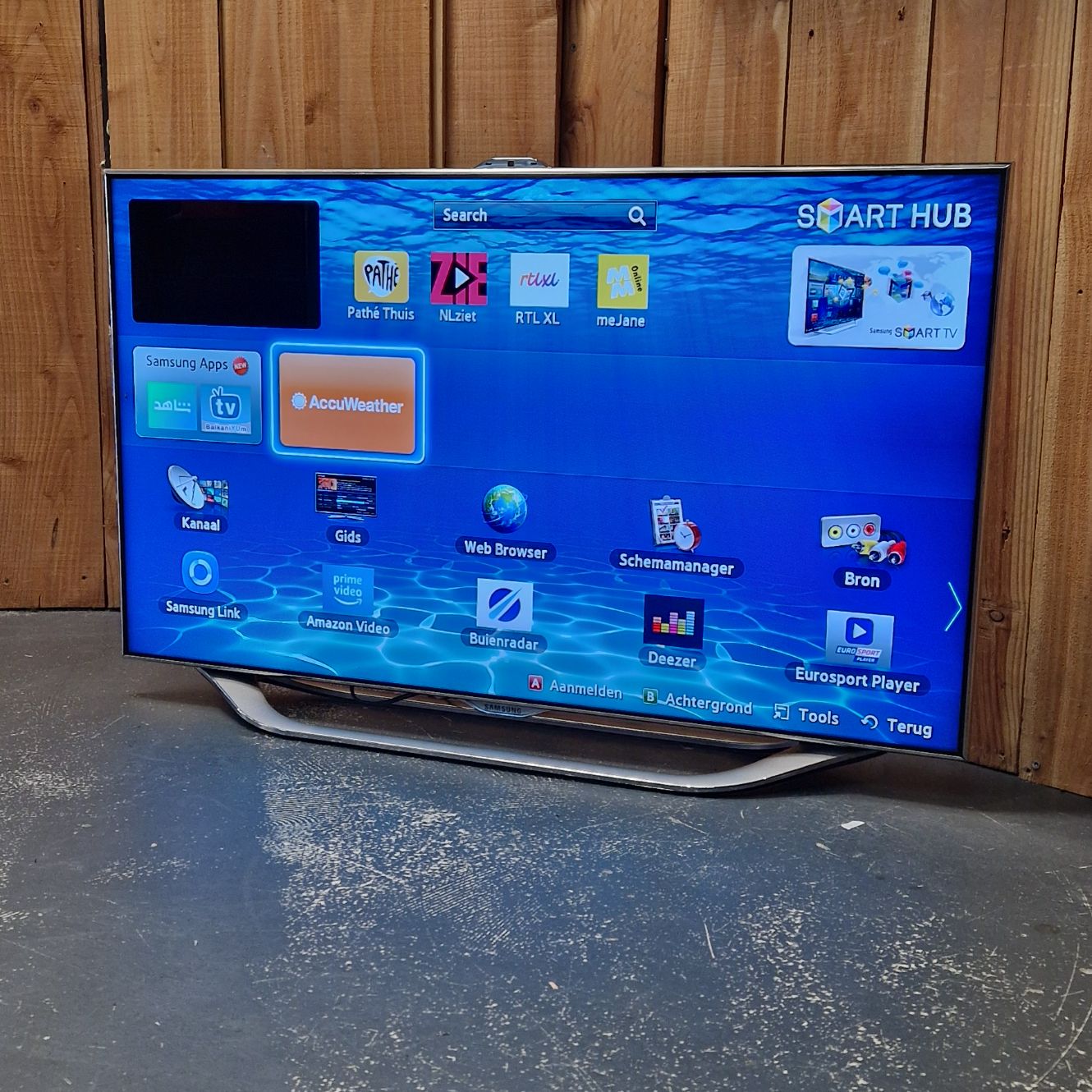 Samsung UE40ES8000, Smart TV, TV, Televisie, Veroudere Smart TV, Nieuwe Aps Niet Beschikbaar!, Black/Zwart, Incl. Afstandsbediening | In Nette Staat