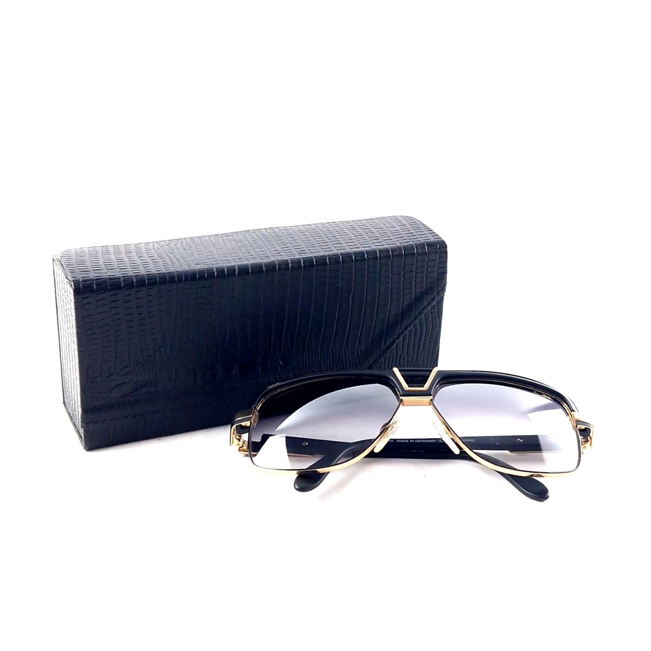 Cazal, 991,002, Heren Zonnebril, Bladgoud, Gold Plated, Incl. Koker| In  Nette Staat