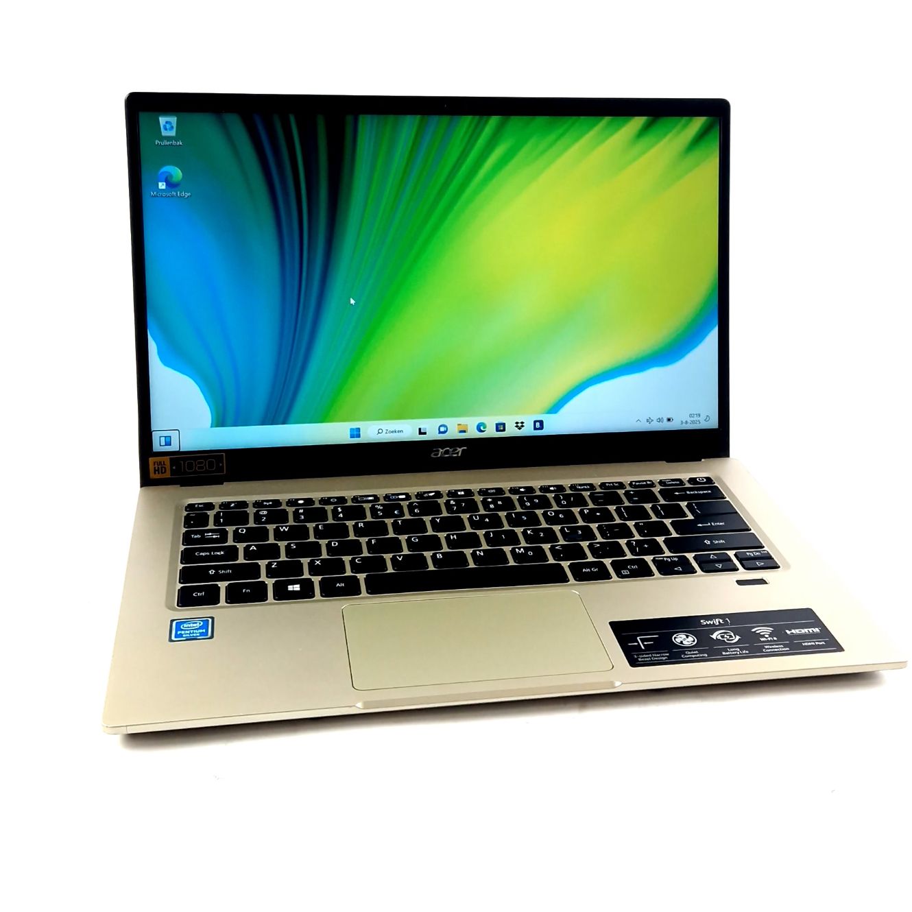 Acer SF114-33-P2UV Swift 1, Intel Pentium Silver N5030, 4GB DDR 4, 128GB SSD, Gray/Grijs | In Nette Staat