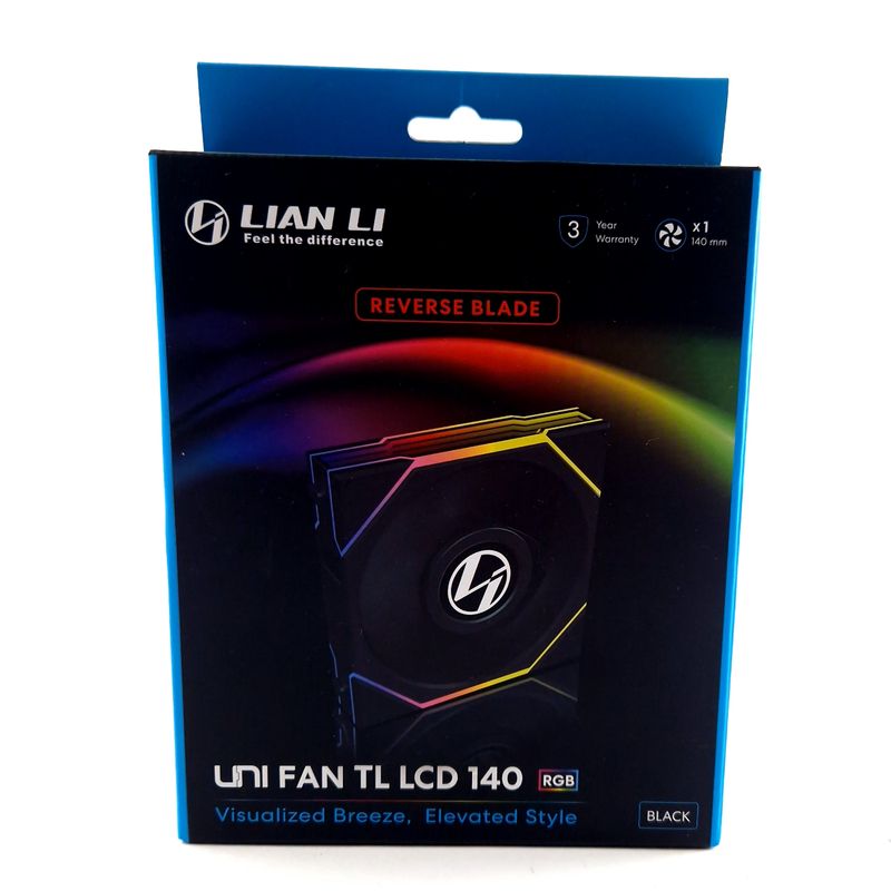 Lian Li Fan TL LCD 140, RGB, 1 Ventilator, Incl. Bon met Garantie T/M Black/Zwart | Nieuw In Seal Lian Li Fan TL LCD 140, RGB, 1 Ventilator, Incl. Bon met Garantie T/M Black/Zwart | Nieuw In Seal