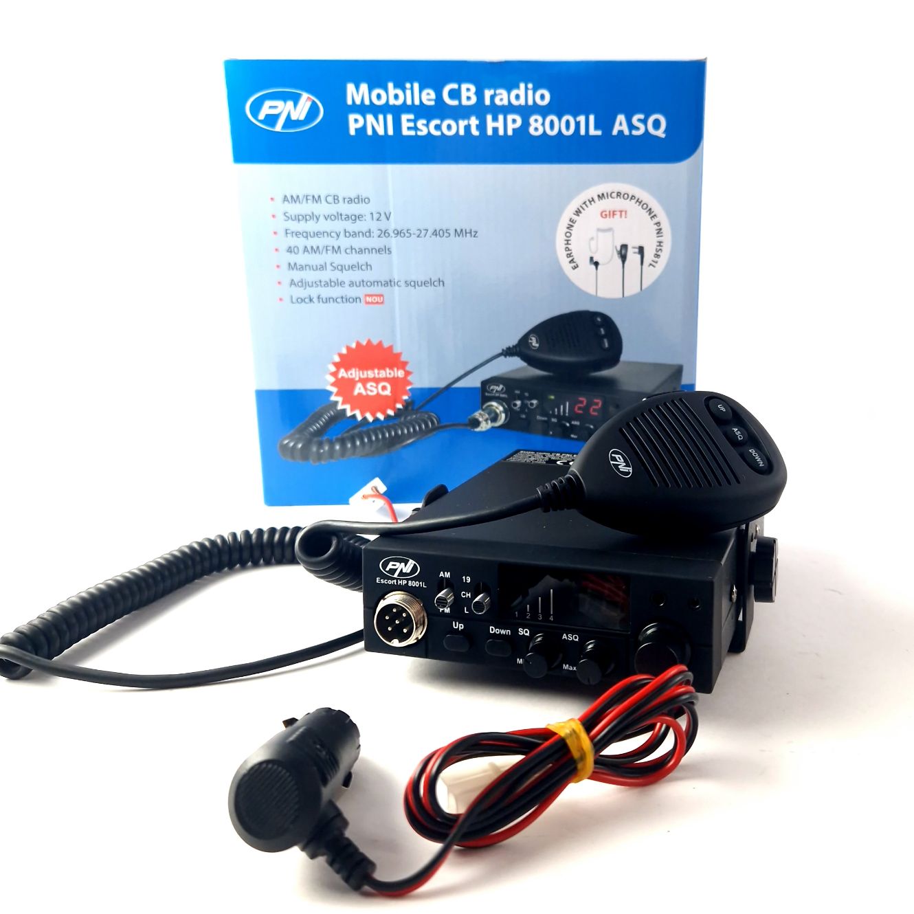 CB Radio PNI Escort HP 8001L ASQ, Zwart | In Nette Staat