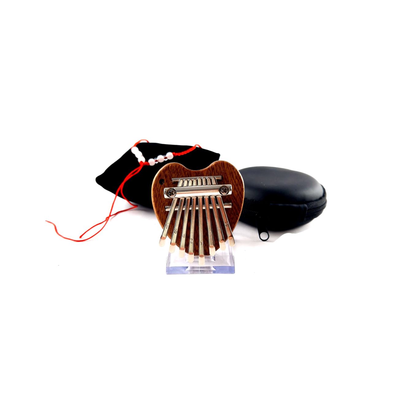 Kalimba Mini Hart Vorm, Incl. Hoesje | Nieuw