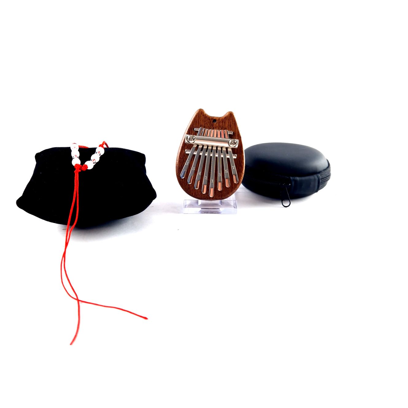 Kalimba Mini Kat Vorm, Incl. Hoesje | Nieuw
