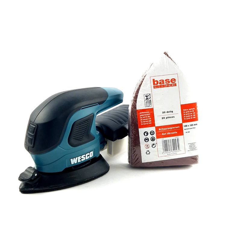 Wesco WS2975.9 Deltaschuurmachine, Excl. Accu, Excl. Lader Blue/Blauw | In Nette Staat.