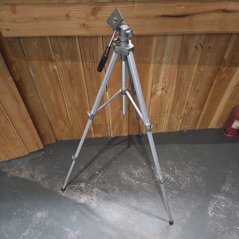 Camera Statief, Tri-Pod, Zilver/Silver | In Nette Staat