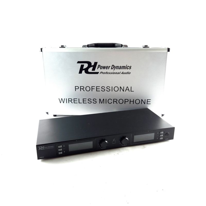 Power Dynamics,PDH632,UHF Receiver, Incl Microfoons | Netjes