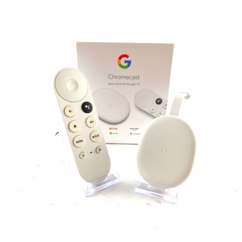 Google Chromecast, 4K, Incl. AB, Wit/White | In Nette Staat
