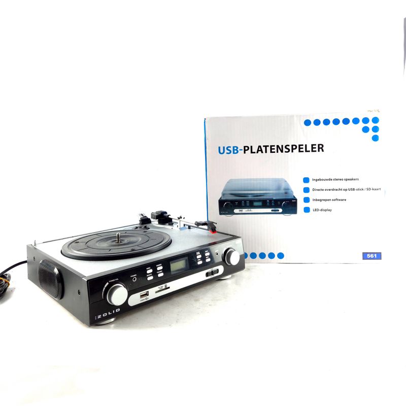 Zolio USB-Platenspeler, Incl. Doos | In Nette Staat