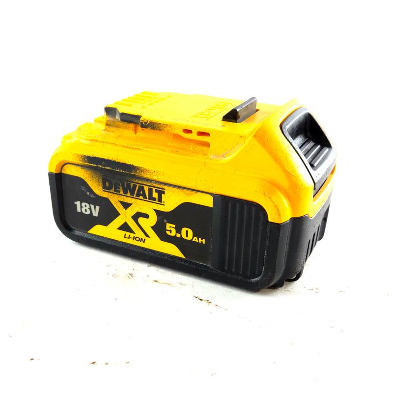 DeWALT 18V 5.0AH Accu, Geel/Zwart | In Nette Staat