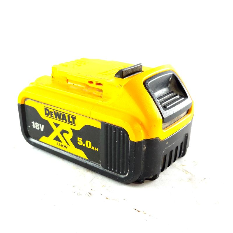DeWALT 18V 5.0AH Accu, Geel/Zwart | In Nette Staat
